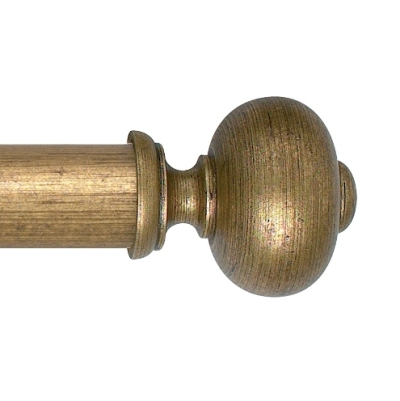 Museum 35mm Pole Set in Antique Gilt with Parham Finial