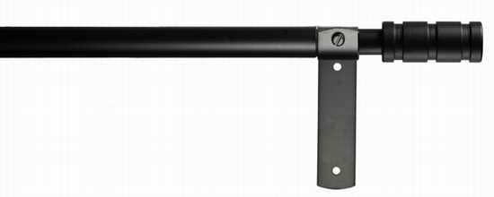 Wrought Iron Curtain Pole 19mm with Barrel Finial